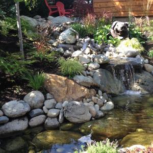 Water Features Sitting Area